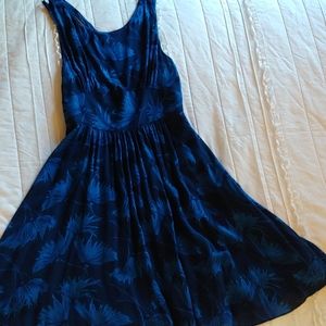 Anthropolgie Blue Floral Dress